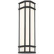 Monte 1 Light 21 inch Satin Black Outdoor LED Wall Sconce