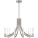 Olette 12 Light 36 inch Satin Nickel Chandelier Ceiling Light