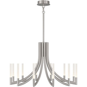 Olette 12 Light 36 inch Satin Nickel Chandelier Ceiling Light