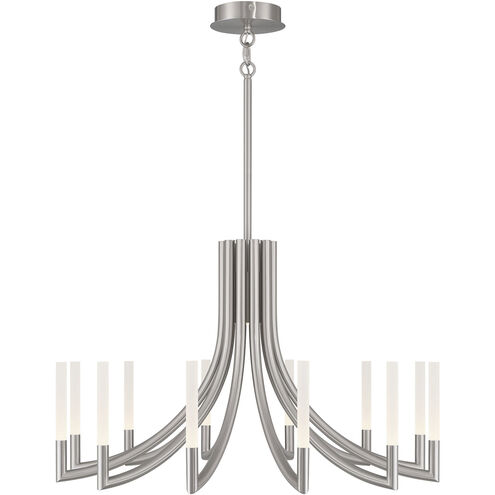 Olette 12 Light 36 inch Satin Nickel Chandelier Ceiling Light