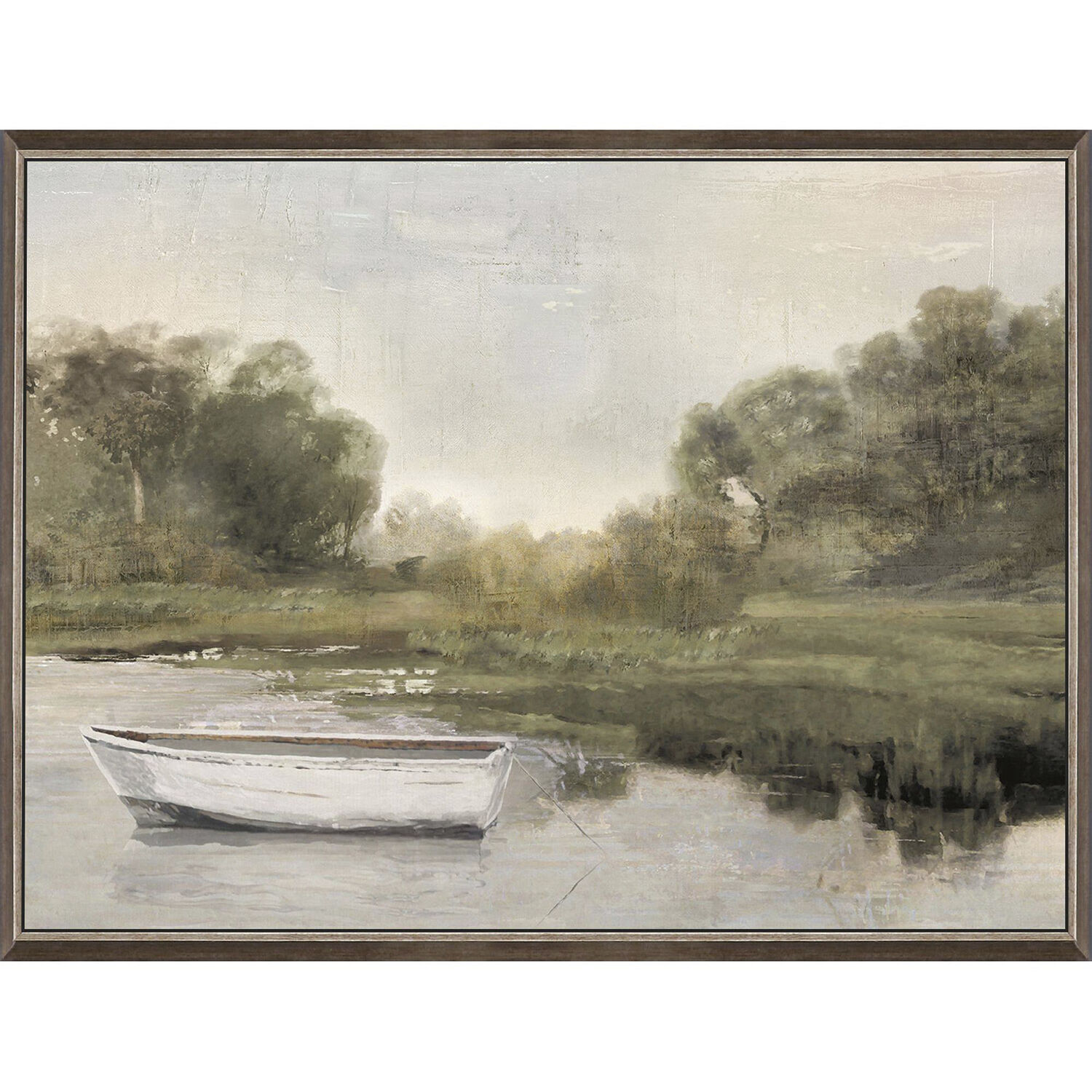 Gentle River Moor Gentle River Still 26 X 19 inch Non-Glass Framed Art, Propac