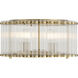 Glasbury 5 Light 17.75 inch Gold Flush Mount Ceiling Light