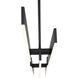 Cameno Linear Chandelier Ceiling Light in Black