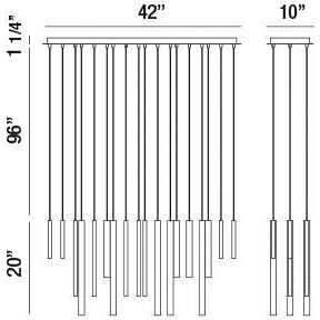 Santana LED 10 inch Satin Nickel Chandelier Ceiling Light