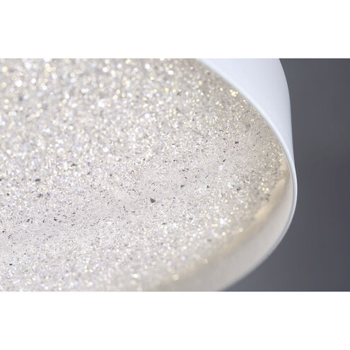 Sandstone LED 14 inch White Pendant Ceiling Light, Medium