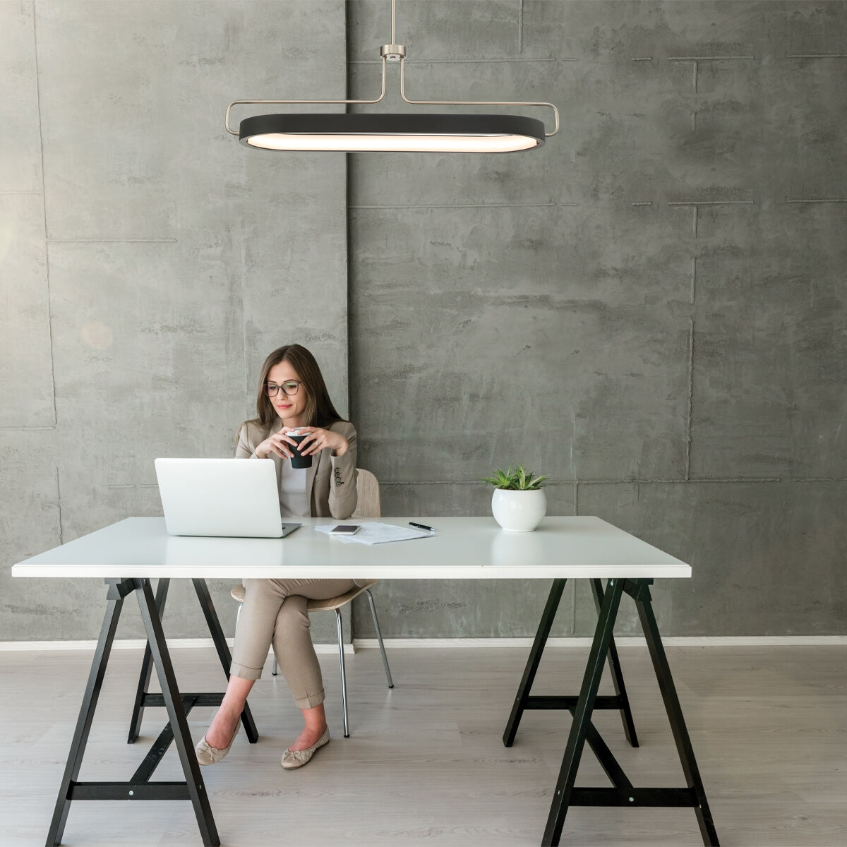 Pemberton LED 12 inch Satin Nickel Pendant Ceiling Light