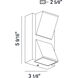 Ontario LED 6 inch Graphite Grey Outdoor Wall Mount