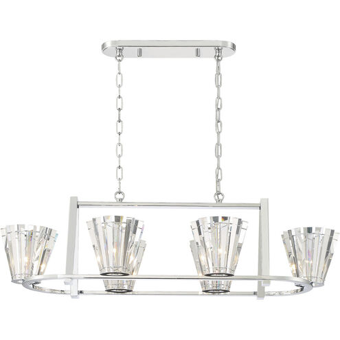 Ricca 6 Light 18 inch Chrome Chandelier Ceiling Light