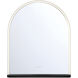 Serin 36 X 30 inch Satin Nickel/ Black Mirror