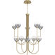 Iissa 10 Light 40 inch Gold Chandelier Ceiling Light in Smoke