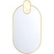 Mrissa 39 X 21 inch Gold Mirror