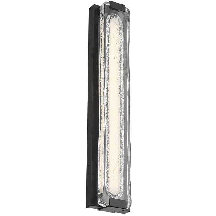 Hiltic LED 24 inch Matte Black Outdoor Wall Sconce