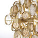 Trento Linear Chandelier Ceiling Light in Gold