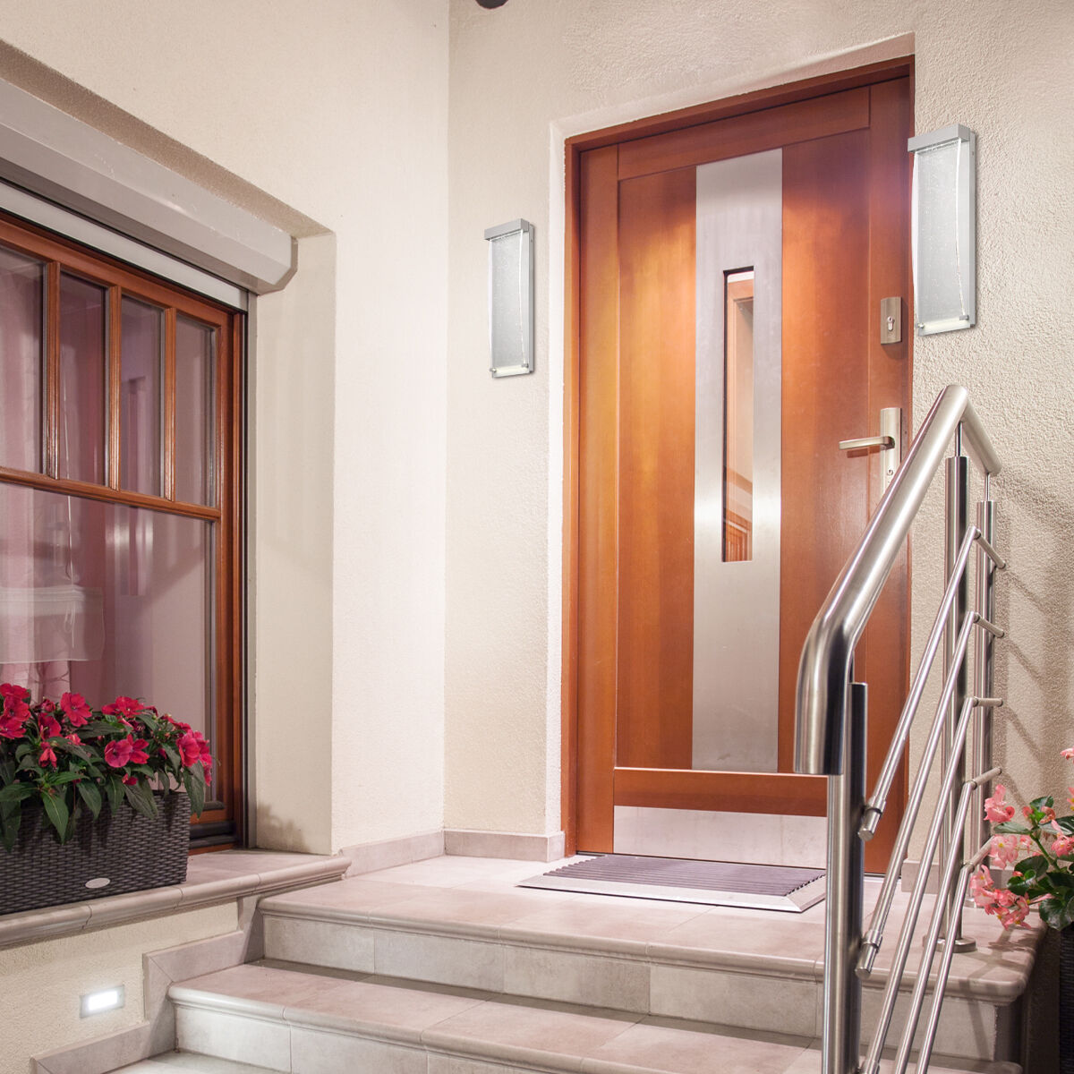 Kabo LED 20 inch Silver Outdoor Wall Sconce, Large