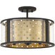 Grado 3 Light 15.00 inch Semi-Flush Mount