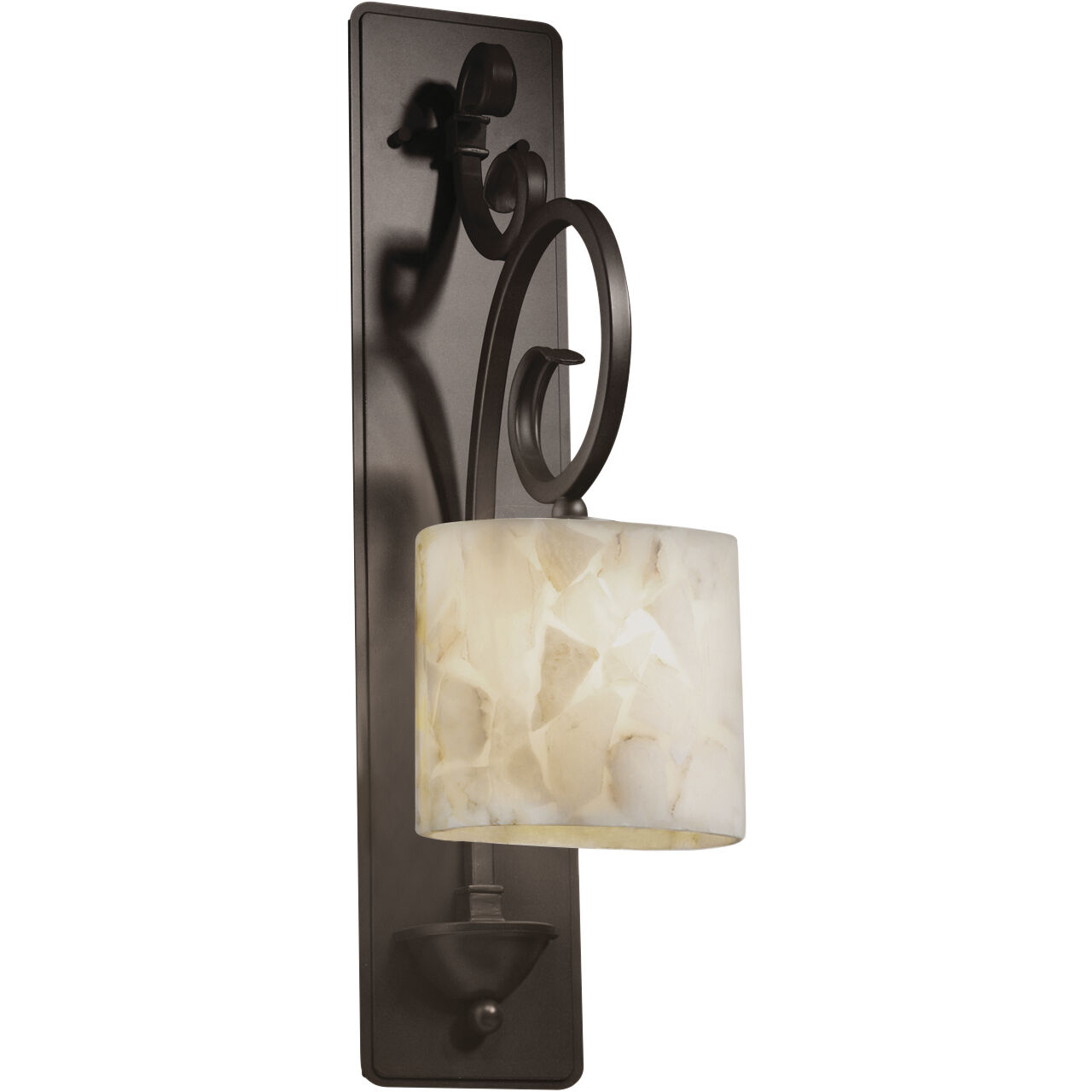 Alabaster Rocks 1 Light 9 inch Dark Bronze ADA Wall Sconce Wall Light, Archway Family, Choices