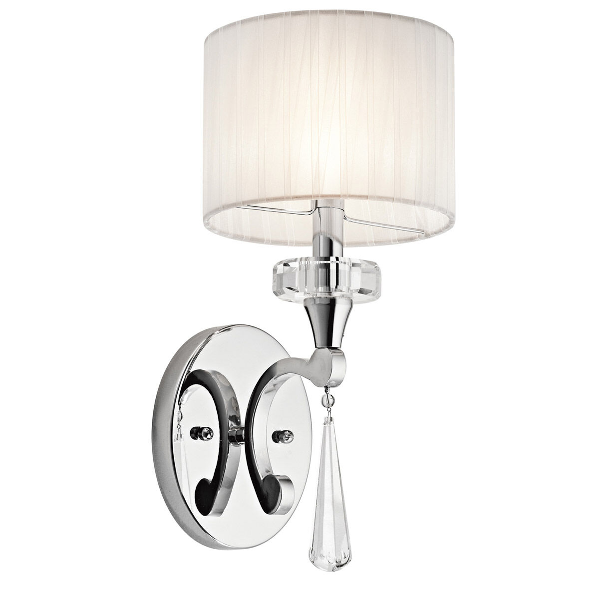 Parker Point 1 Light 7 inch Chrome Wall Bracket Wall Light