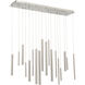 Santana LED 10 inch Satin Nickel Chandelier Ceiling Light