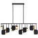 Cornice 14 Light 19 inch Gold and Black Chandelier Ceiling Light