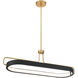 Pemberton LED 12 inch Brass Pendant Ceiling Light