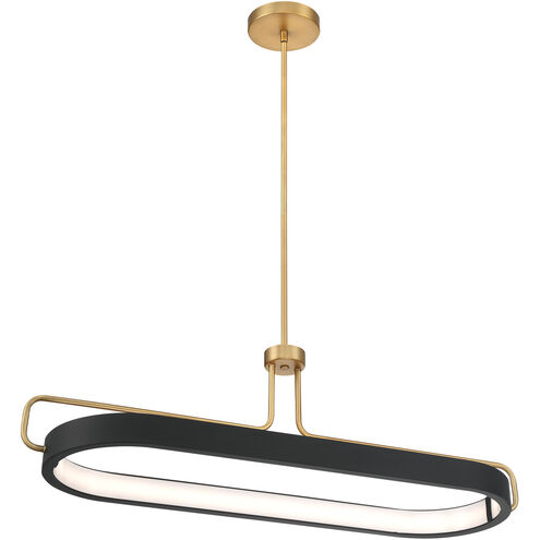Pemberton LED 12 inch Brass Pendant Ceiling Light