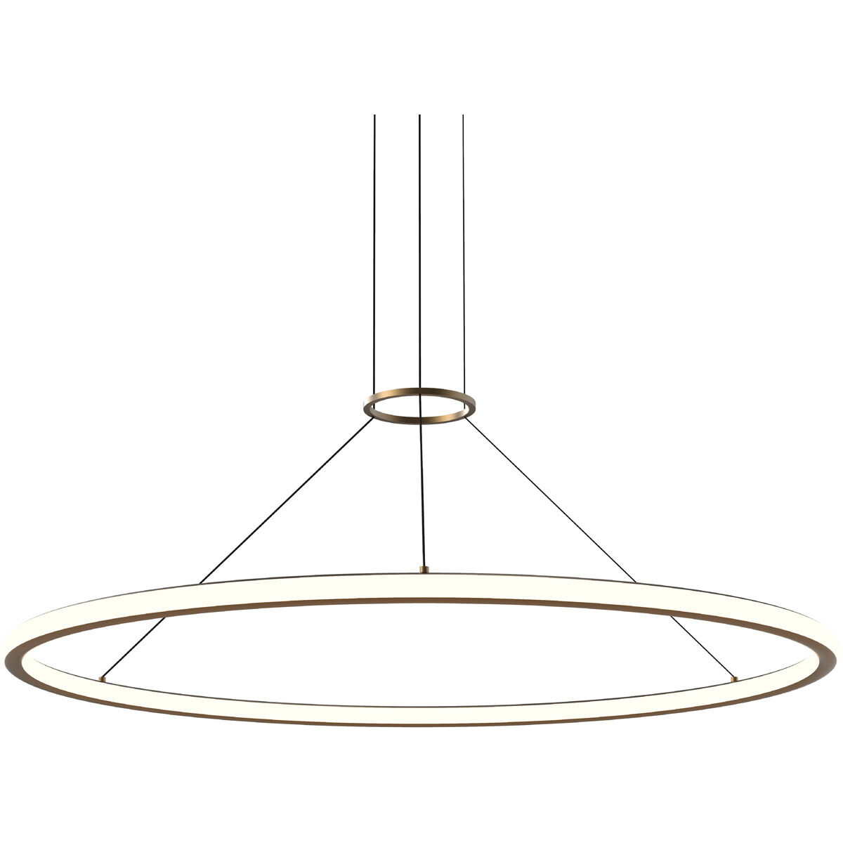 Luna LED 50 inch Painted Brass Pendant Ceiling Light
