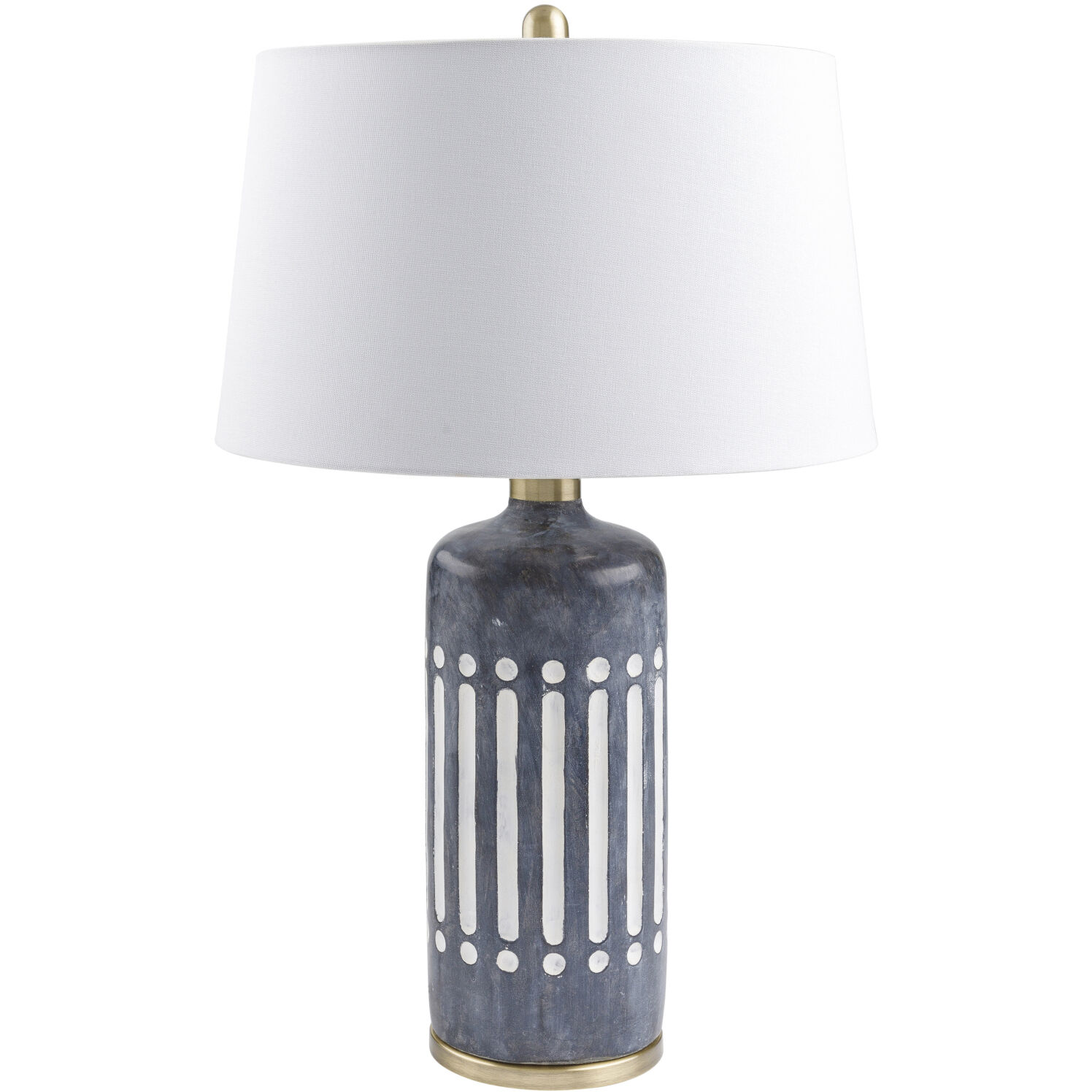 Covea 26 inch 100 watt Gray Accent Table Lamp Portable Light