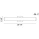 Springfiel LED 23.5 inch Black Vanity Light Wall Light, Small