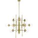 Traiton 12 Light 48 inch Gold Chandelier Ceiling Light