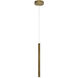 Navada LED 1 inch Brass Pendant Ceiling Light, Small