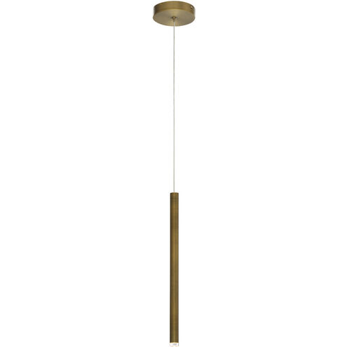 Navada LED 1 inch Brass Pendant Ceiling Light, Small