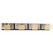 Kasha LED 37 inch Gold and Black Vanity Light Wall Light