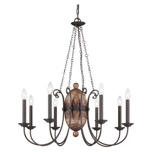 Albero 30 inch Forged Iron Chandelier Ceiling Light