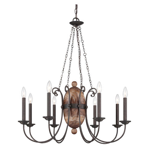 Albero 30 inch Forged Iron Chandelier Ceiling Light