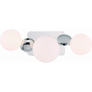 Vine 3 Light 20 inch Polished Nickel Vanity Light Wall Light