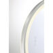 Artell 32 inch Brushed Silver LED Mirror