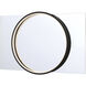Trails 36 X 24 inch Matte Black LED Mirror