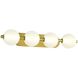 Palmas 4 Light 30 inch Gold Vanity Light Wall Light