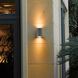 Glen LED 5 inch Graphite Grey Outdoor Wall Mount