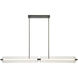Neoness LED 67 inch Weathered Brass Linear Chandelier Ceiling Light in Clear
