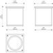 Arena 100 LED 4.33 inch Black Outdoor Ceiling Mount