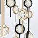 Barletta LED 39.75 inch Gold and Black Chandelier Ceiling Light
