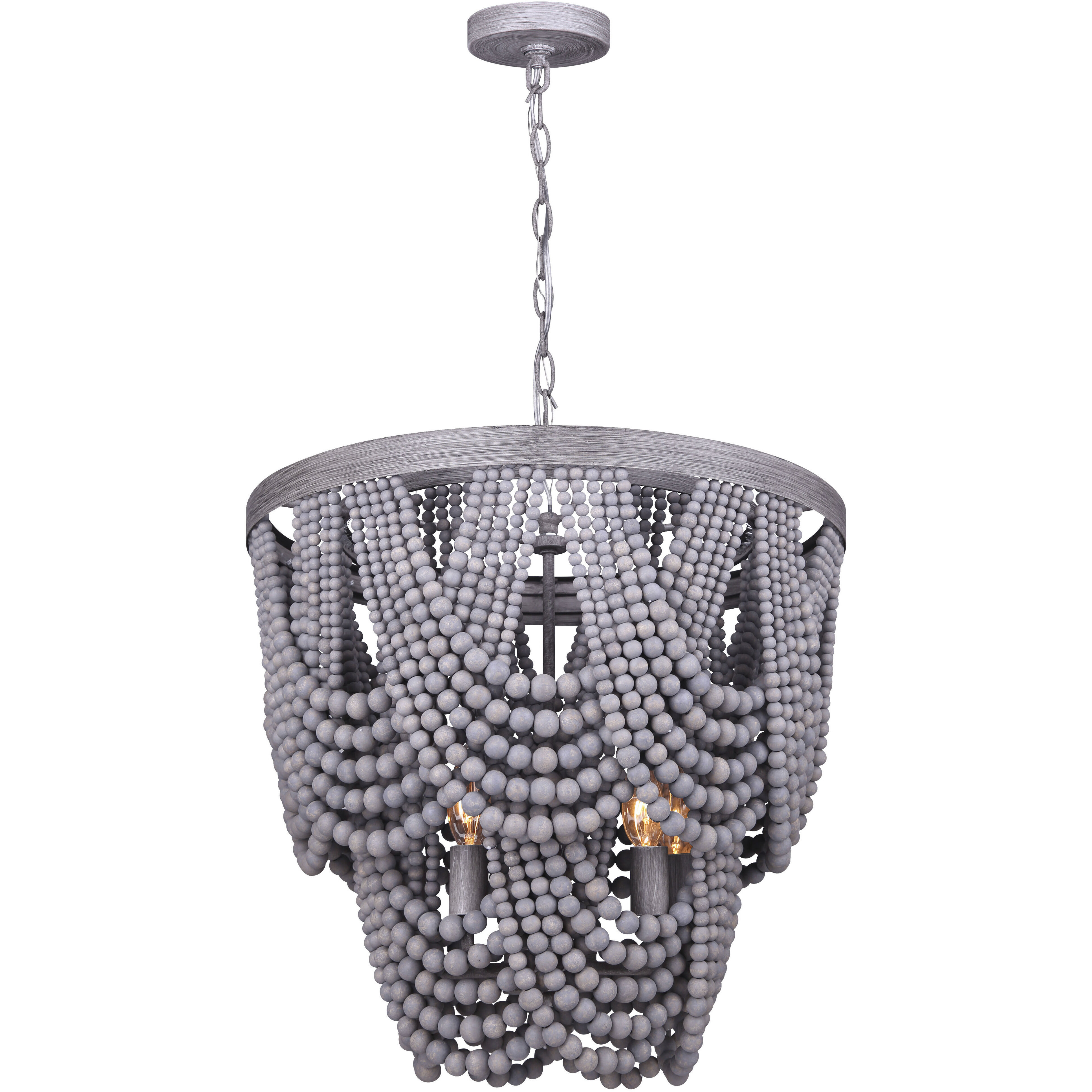 Solana 5 Light 18.5 inch Grey Chandelier Ceiling Light