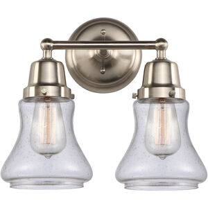 Aditi Bellmont 2 Light 14 inch Brushed Satin Nickel Bath Vanity Light Wall Light, Aditi