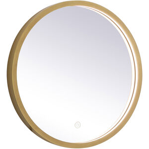 Pier 18 X 18 inch Brass LED Mirror