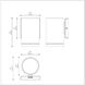 Plaza 100 LED 6.3 inch Black Outdoor Wall Mount
