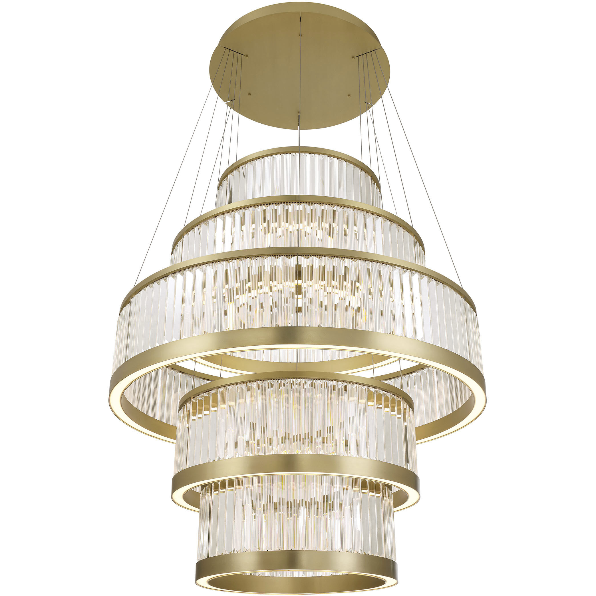 Empra LED 47.25 inch Gold Grand Chandelier Ceiling Light