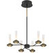 Torcia LED 24.25 inch Black Chandelier Ceiling Light