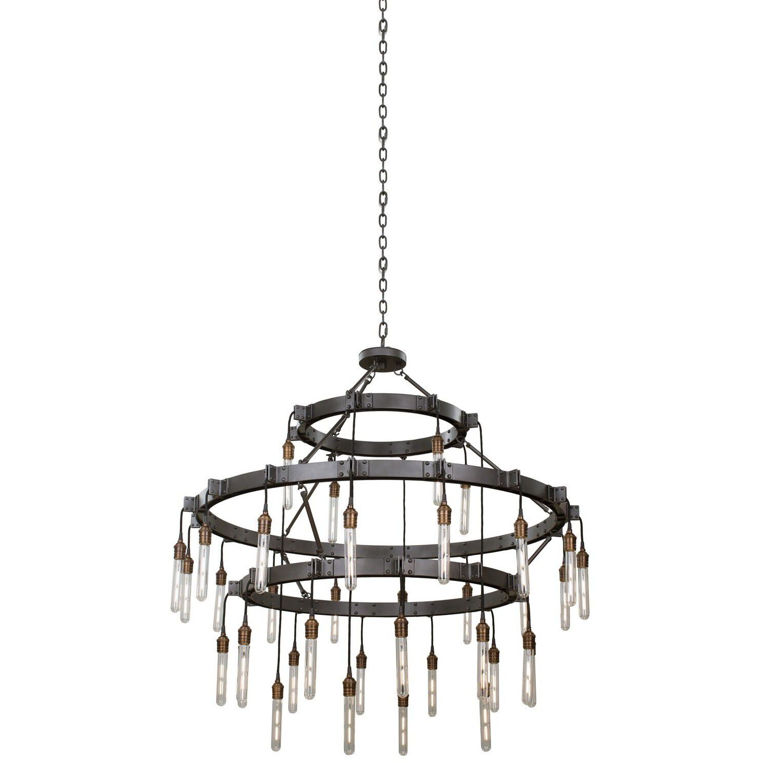 Stuyvesant 36 Light 48 inch Matte Gun Metal Chandelier Ceiling Light