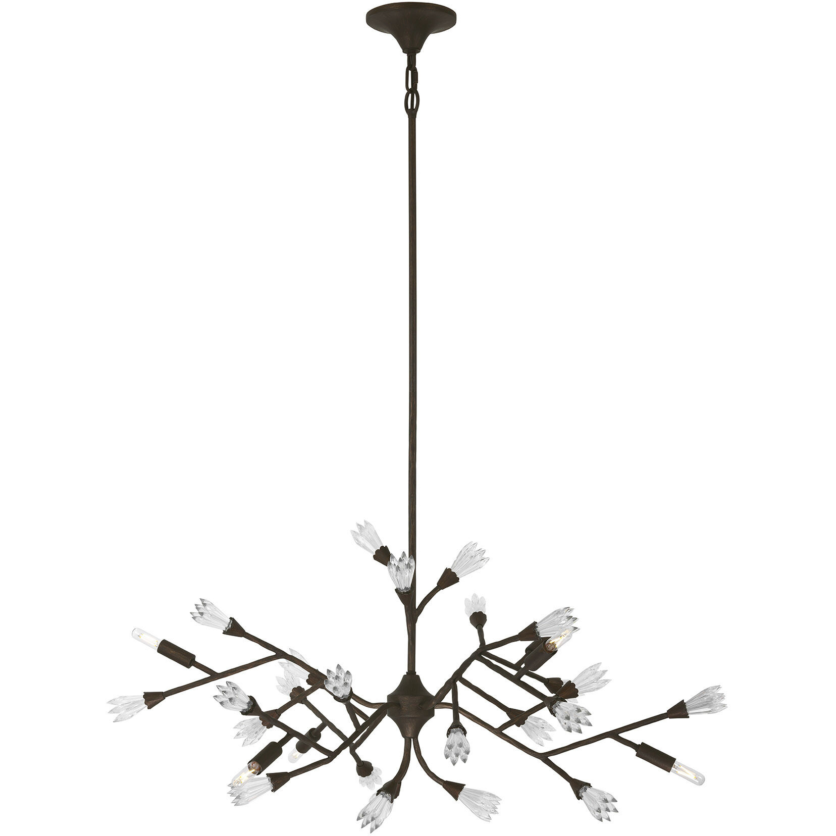 Malinda 6 Light 41 inch Bark Chandelier Ceiling Light
